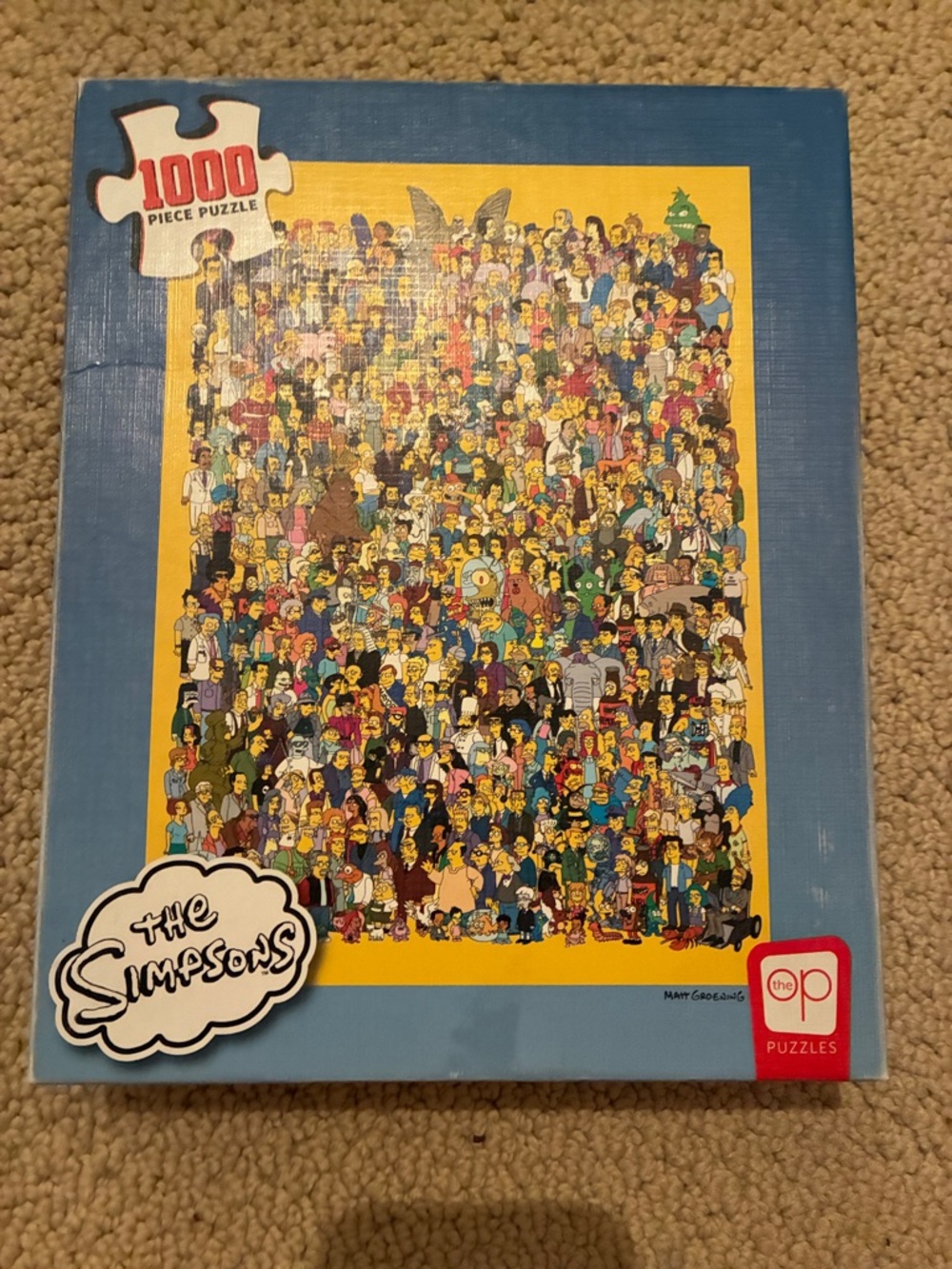 The Simpsons 1000-Piece Jigsaw Puzzle - Blue/Yellow
